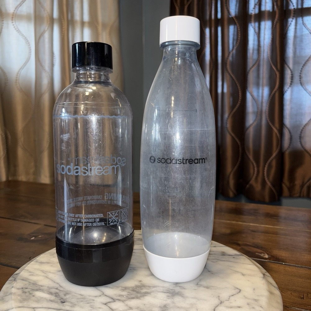2pc SodaStream Reusable Bottle 0.89 Quart‎ Carbonating Bottles BPA Free